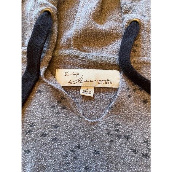 Vintage Havana Crop Distressed Zipper Side Pullover Hoodie Size Small 0583 - Picture 5 of 8